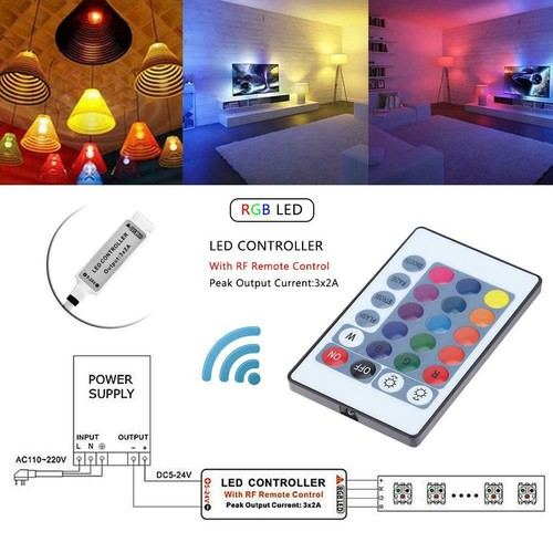 300LED Casa rodante barco marino 5M color flexible RGB LED tira cinta luces AWG respaldo - Imagen 13 de 18