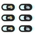 6PCS Webcam Cover Cover Cartoon Datenschutz Slide