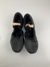 Sansha Prima Black Leather Teaching Shoes Size 8M