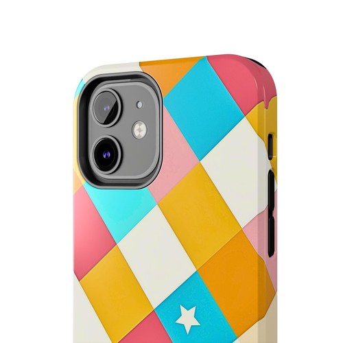 Vibrant Preppy Checkered Tough Phone Case | Aesthetic - 第 57/108 張圖片