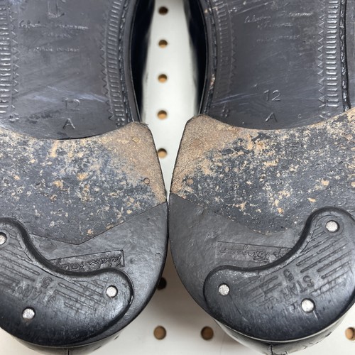 Salvatore Ferragamo Herren Größe 12 A (schmal) Quaste Halbschuhe schwarz Leder Budapester - Bild 16 von 18