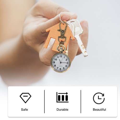 Qinggu Digital Face Hanging Table Miss Student Pocket Watch Nurse - Picture 6 of 12