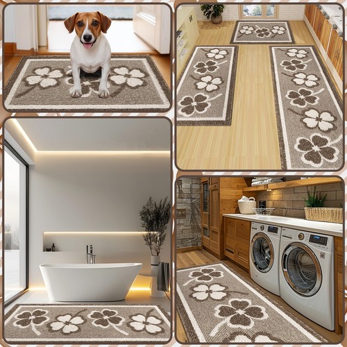 Kitchen Rugs Sets 3 PCS Non Slip Kitchen mats for Floor,Washable Kitchen Runn... - Picture 5 of 7