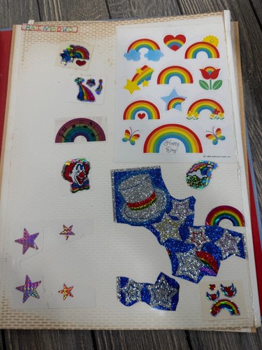 Vtg Hallmark 200+ Sticker Album With Rare Collectible 1980s Character Stickers - Picture 10 of 15