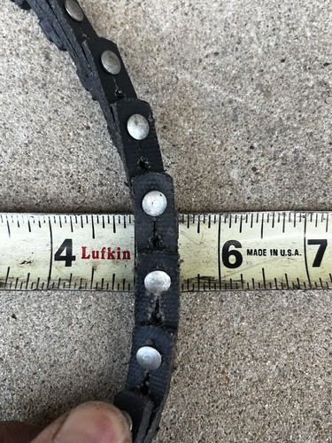 "Cinturón de eslabones de cuero para molino de torno de máquina 1/2"" de ancho aproximadamente 20"" de largo" - Imagen 3 de 4