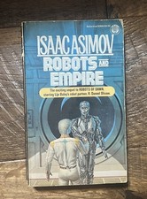 Robots and Empire - 1986 Hardcover by Isaac Asimov - Former Library Book