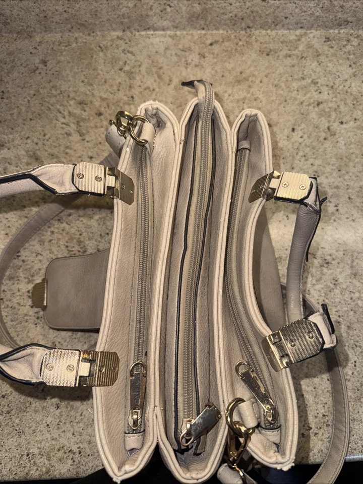 Dasein Women's Handbags Leather Satchel Tote Shoulder Bag Medium Purse Brown  - Image 3 of 4