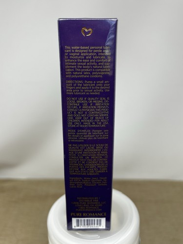 Pure Romance Water Based Personal Lubricant 1floz Factory Sealed - Bild 3 von 3