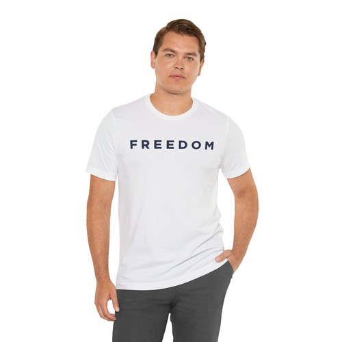 Charlie Kirk FREEDOM T-Shirt | “FREEDOM” Bold Print | Unisex Sz S-5XL | Tribute - Picture 24 of 38