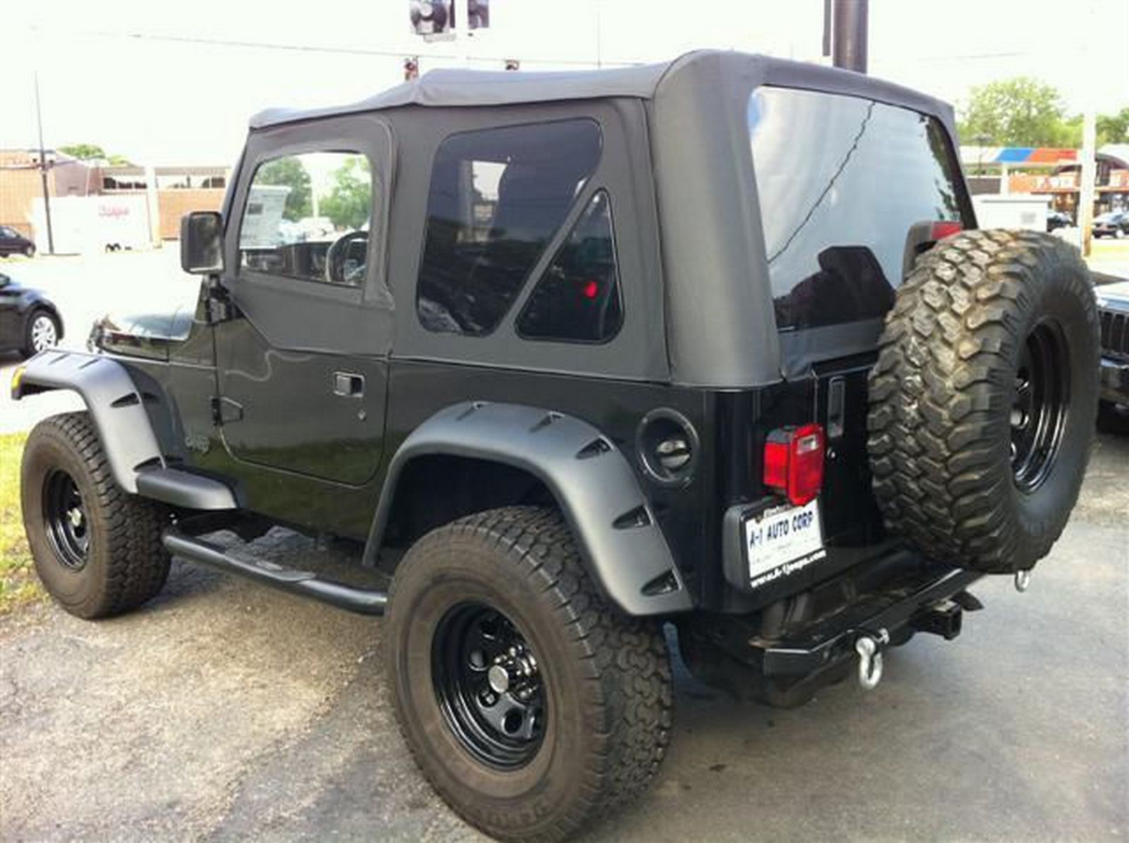 Premium for 97-06 Jeep Wrangler Replacement Soft Top + Upper Skins Diamond  Black | eBay