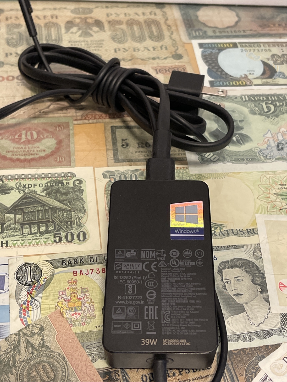 Genuine Microsoft Surface Power Adapter 1963 39W Charger for Surface