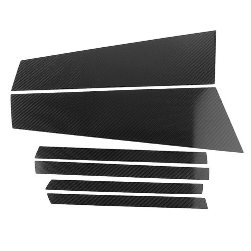 1 set Carbon Fiber Car Window B Pillar Trim Cover For BMW 5GT F07 2012-2017 - Picture 10 of 12