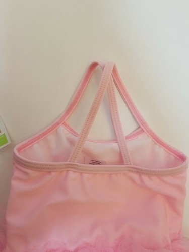 Healthtex Baby Girl Kitty one-pc Pink Tutu Swimwsuit Bathing Suit Swimwear 3-6M - Picture 5 of 8