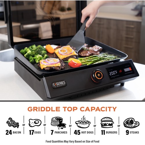 Elektrische Tischplatte Grillplatte 17 Zoll elektrisch mit Haube, schwarz - Bild 6 von 11