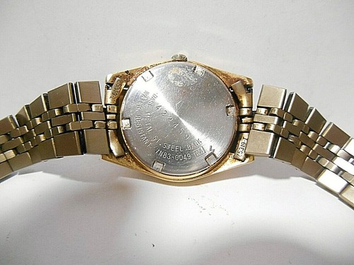 VINTAGE SEIKO LADIES TWO TONE STAINLESS WATCH 7N83 0049 - Picture 24 of 24