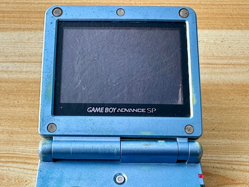 Nintendo Gameboy Advance SP AGS101 Pearl Blue Handheld System Console Low Sounds - Bild 2 von 9