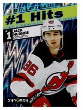 2024-25 Upper Deck Synergy #1 Hits Jack Hughes #1H-9 New Jersey Devils
