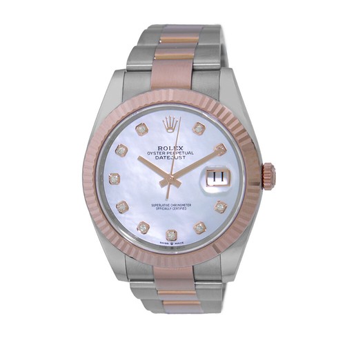 ROLEX Stainless Steel and 18K Rose Gold 41mm Datejust 126331 Box Warranty - Picture 1 of 4