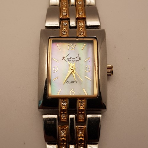 Kim Rogers Women's Watch White Dial Stainless Steel Multicolor Band NEW BATTERY - Picture 4 of 10
