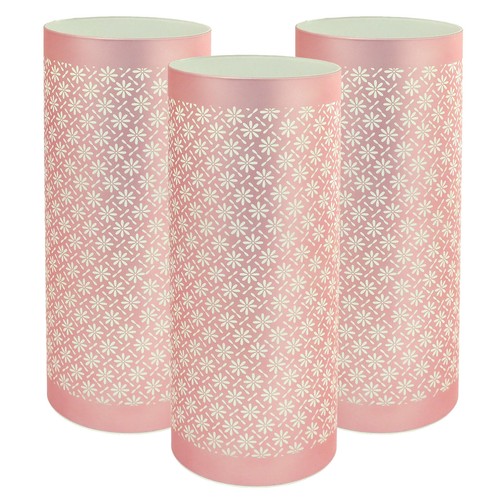 Lámparas de mesa LED alimentadas por batería luces de vidrio inalámbricas azul verde rosa flores - Imagen 19 de 19