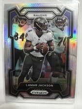 2023 Prizm Lamar Jackson Silver Prizm #18 Baltimore Ravens