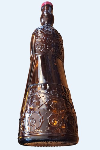 Vintage Solaro Italien Braunglas Flasche Unsere Liebe Frau vom Glück mit Marnier Lapostolle Verschluss - Bild 2 von 8