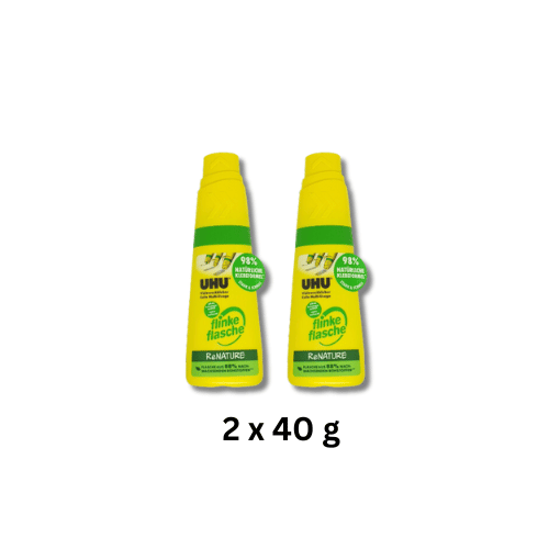UHU flinke flasche Alleskleber 2x 40 g Universalkleber Lösungsmittelfrei Kleber - Bild 1 von 6