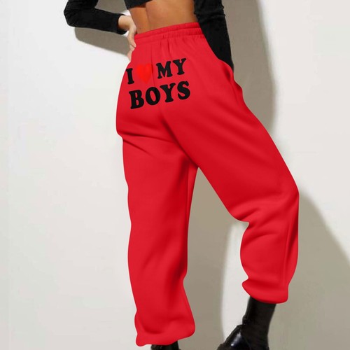 Women's Winter Sweatpants Solid Color Casual Pants Women's Fleece Sweatpants - Picture 25 of 33