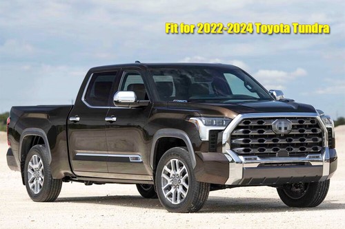 1Set Window Vent Visor Deflector Shade Rain Guards for 2022-2024 Toyota Tundra - Picture 2 of 8