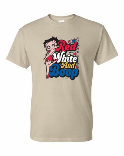 Camiseta XL 2X 3X - Betty AMÉRICA ROJA BLANCA Y BOOP - Pop Bandera EE. UU. Icono Adulto - Imagen 22 de 50