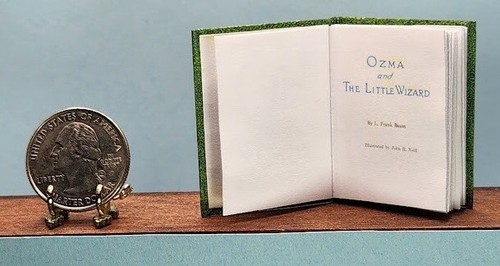 1:6 SCALE MINIATURE BOOK OZMA AND THE LITTLE WIZARD OZ BAUM PLAYSCALE BARBIE - Picture 5 of 12