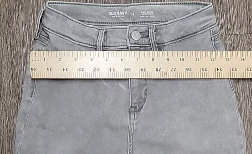 Old Navy Ballerina Jeggings Girls Size 14 Jeans 360 Stretch Built In Tough Gray - Picture 17 of 21