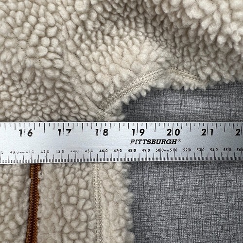 Patagonia Retro-X Fleece Jacket Kids L Natural Brown Deep Pile Full Zip - Picture 4 of 13