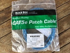 7ft. Cat5e Patch Cable Blue NEW in Bag