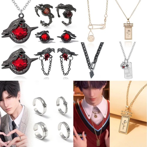 Multi Games Love and Deep Space Sylus Deko Rabe Halskette Abzeichen Stahl - Bild 9 von 47