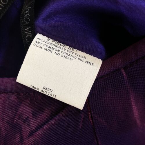Vtg Jessica McClintock Gunne Sax Millennium Y2k Iridescent Midi Skirt 5 Purple - Picture 3 of 7