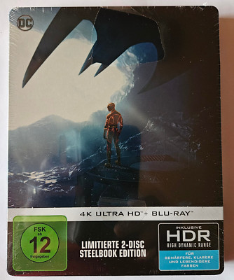 DC THE FLASH - EZRA MILLER - STEELBOOK - 4K ULTRA HD +BLU-RAY, NEU; OVP