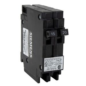 Siemens Q1520 One 15-amp and 20-amp Single Pole 120v Circuit Breaker