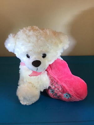 MTY DAN DEE VALENTINE WHITE TEDDY BEAR 8