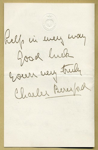 Lord Charles Beresford (1846-1919) - British admiral - Autograph letter signed - Picture 2 of 2