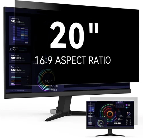 20 Inch Computer Privacy Screen Filter for 16:9 Widescreen Monitor, Removable Ey