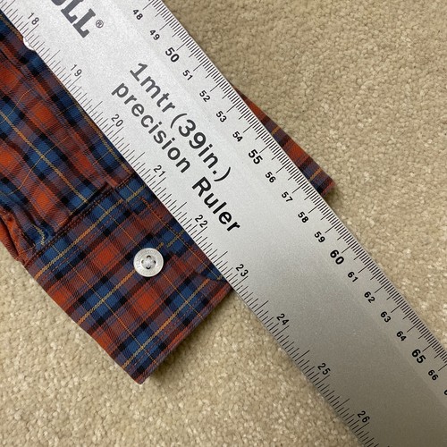 Pendleton Hemd mit Knopfleiste Medium orange blau Herren kariert kariert "Bridgeport" - Bild 12 von 13