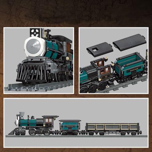 560pcs TH 10 Steam Train Model Building Blocks set Vehicle Truck Bricks Toy Gift - Picture 3 of 3