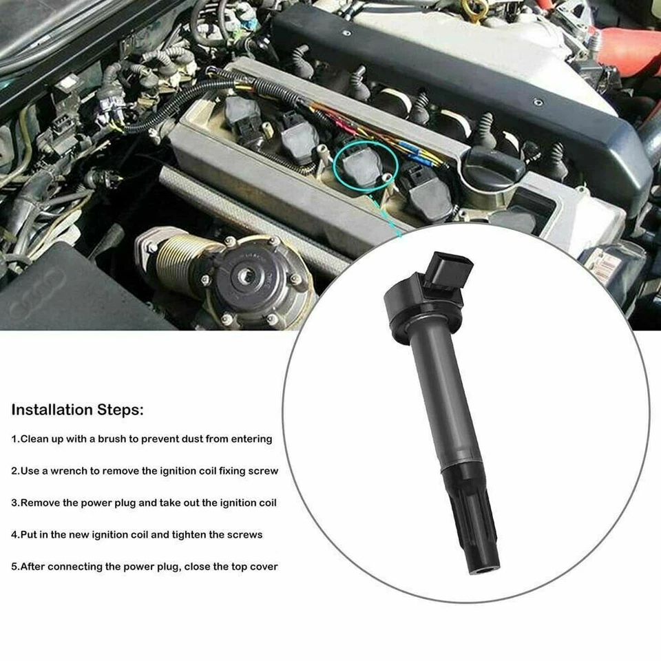 Paquete de 6 bobinas de encendido para Toyota RAV4 Camry Lexus RX350 ES350 3,5 L UF487 C1601 Foto 2 de 4