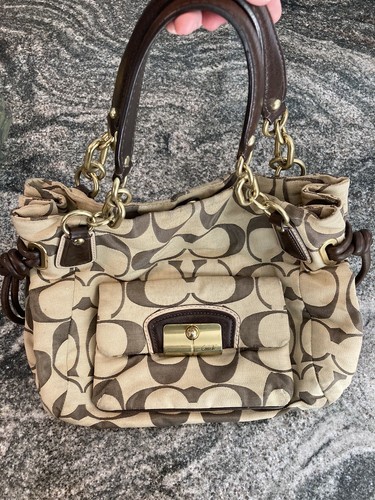 Coach Kristin Brown Tan Leather Hobo Hand Shoulder Bag. Vintage. 14778 Vintage - Picture 8 of 16
