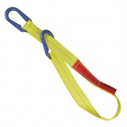 Liftall Webmaster Web Sling 4" x 5' Type U 2-Ply Yellow Polyester Unilink