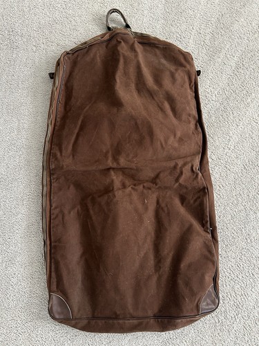 LL Bean Vtg Waxed Canvas Hanging Travel Bag - Picture 2 of 9