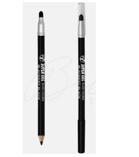 W7 SUPER GEL DELUXE EYE LINER Pencil Kohl Liner Blackest Black with smudger