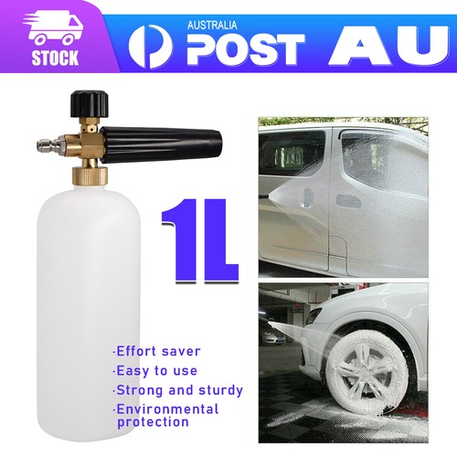 High Pressure Snow Foam Washer Gun Jet Car Wash Lance Cannon Spray Bottle Kit S - Picture 9 of 12