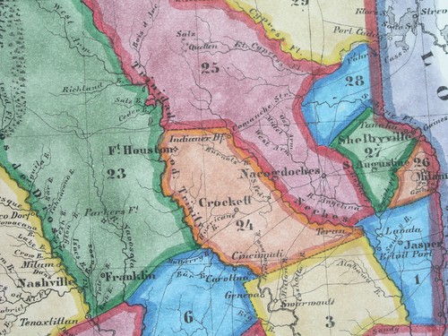 1844 rare ORIGINAL MAP TEXAS REPUBLIC United States NEW MEXICO Houston Austin - Picture 9 of 11